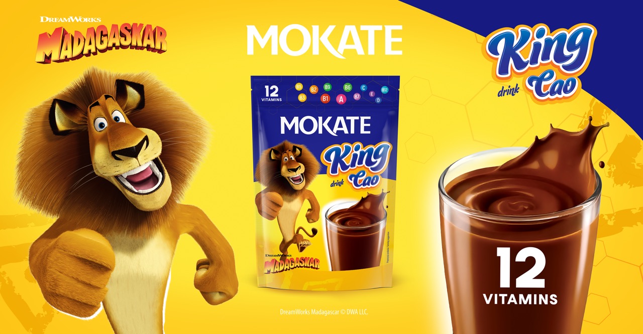 Mokate presents King Cao Drink – a new product for the younger consumer with the character of the animated film “Madagascar”