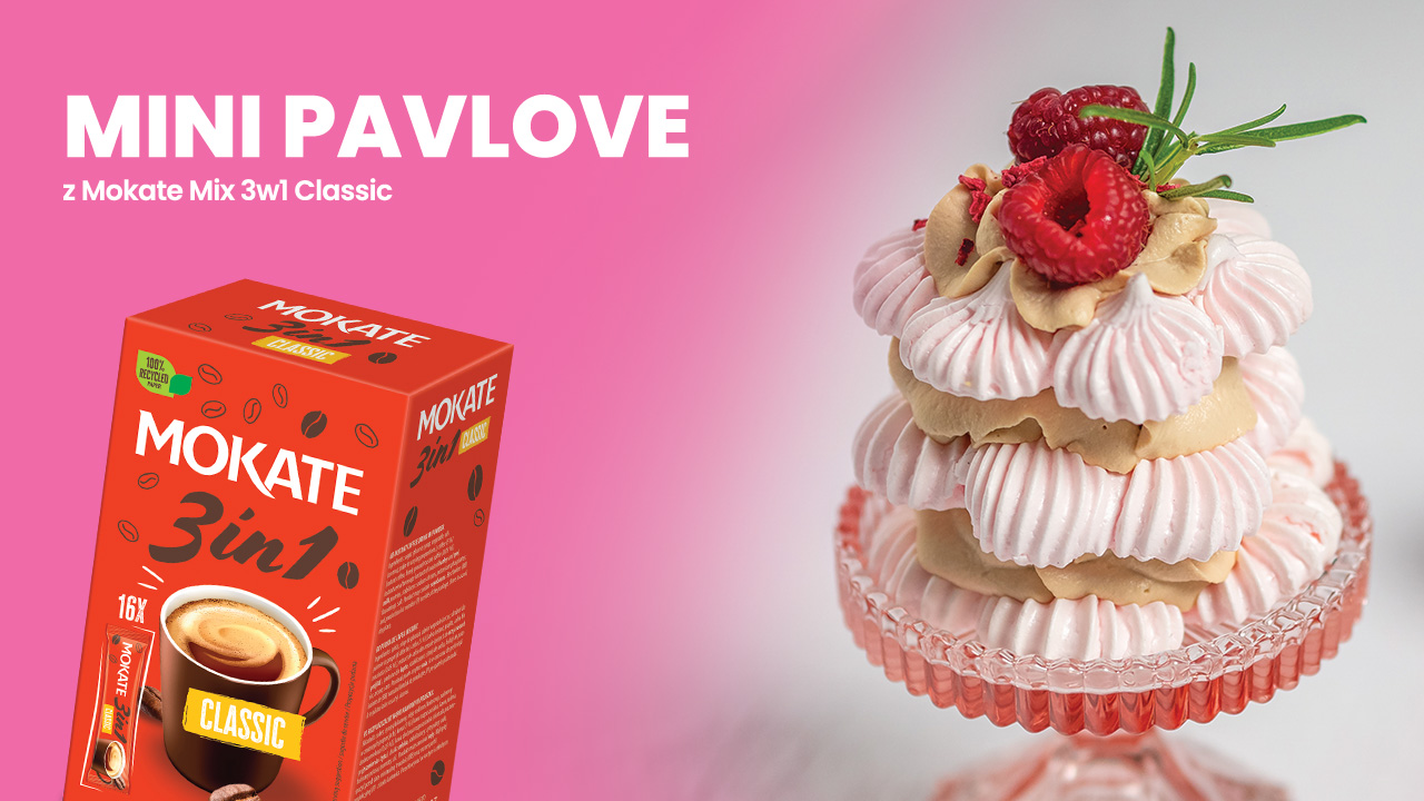 Mini Pavlove z Mokate Mix 3w1 Classic