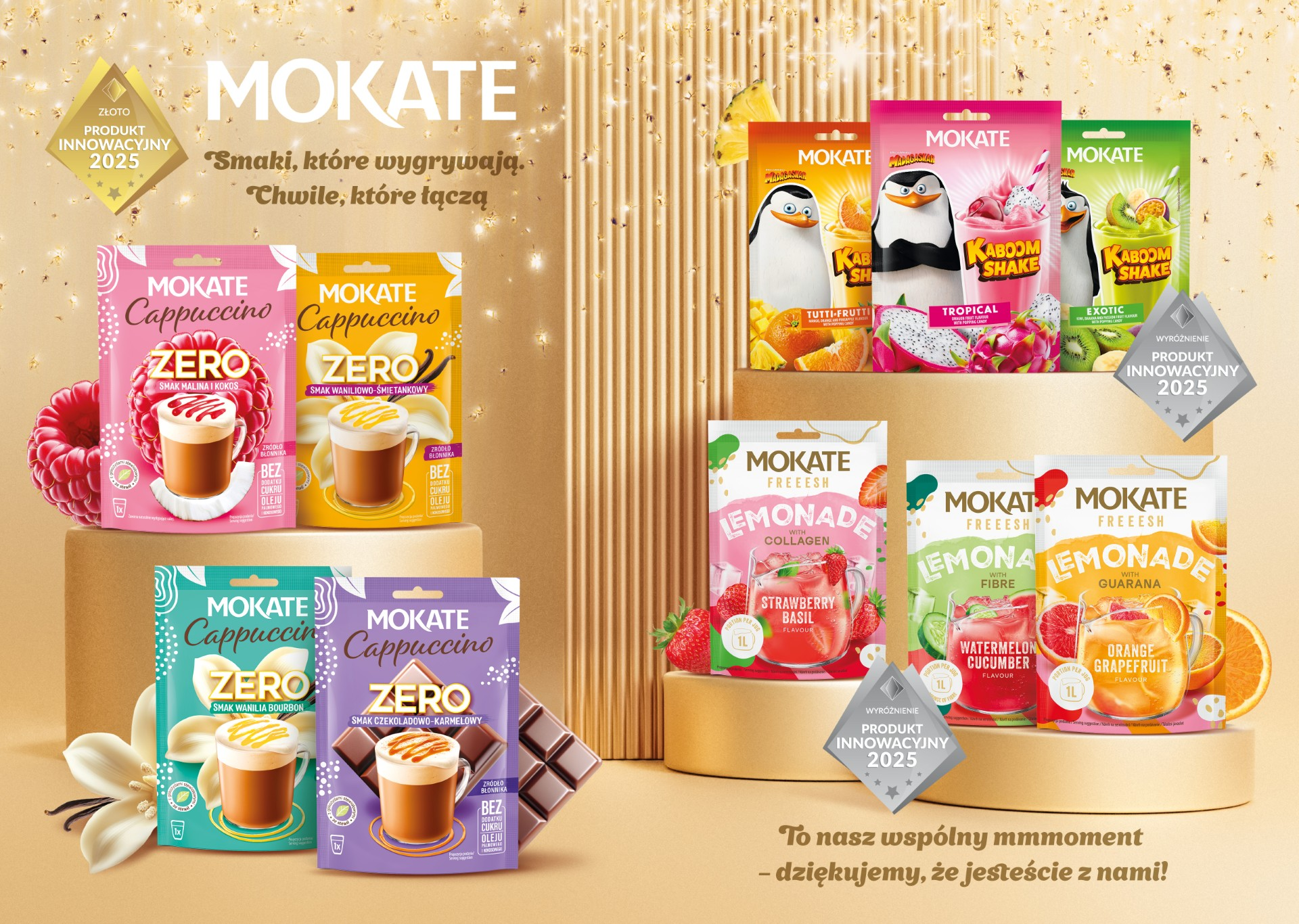Mokate z kolejnymi prestiżowymi nagrodami w konkursie „Złote Innowacje FMCG & Retail 2025”