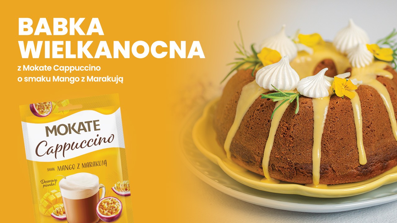 Babka Wielkanocna z Mokate Cappuccino Mango z Marakują