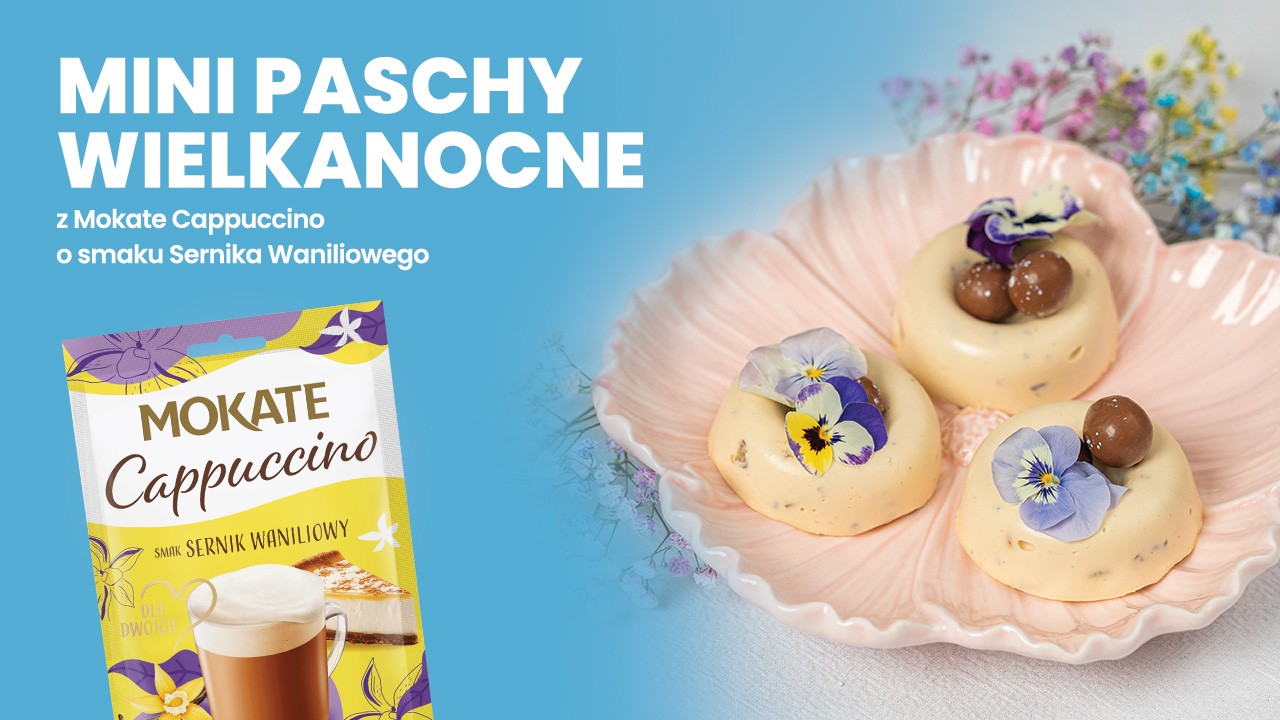 Mini Paschy Wielkanocne z Mokate Cappuccino o smaku Sernika Waniliowego