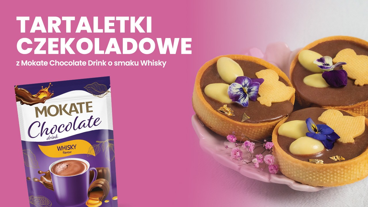 Tartaletki Czekoladowe z Mokate Chocolate Drink o smaku Whisky