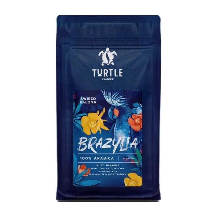 TURTLE Kawa ziarnista, świeżo palona Brazylia – 1kg