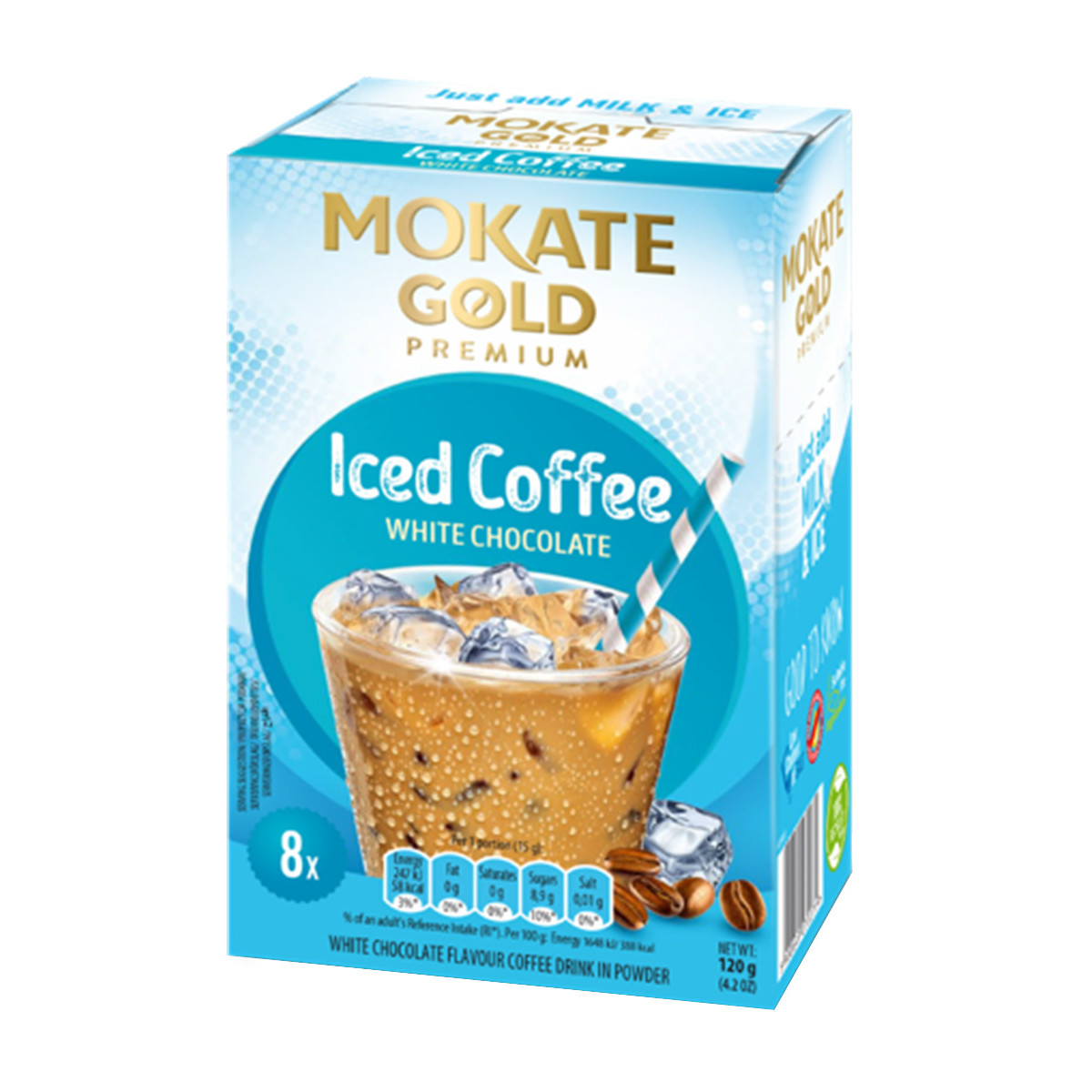 Kawa mrożona Mokate Gold Iced Coffee o smaku białej czekolady 120 g