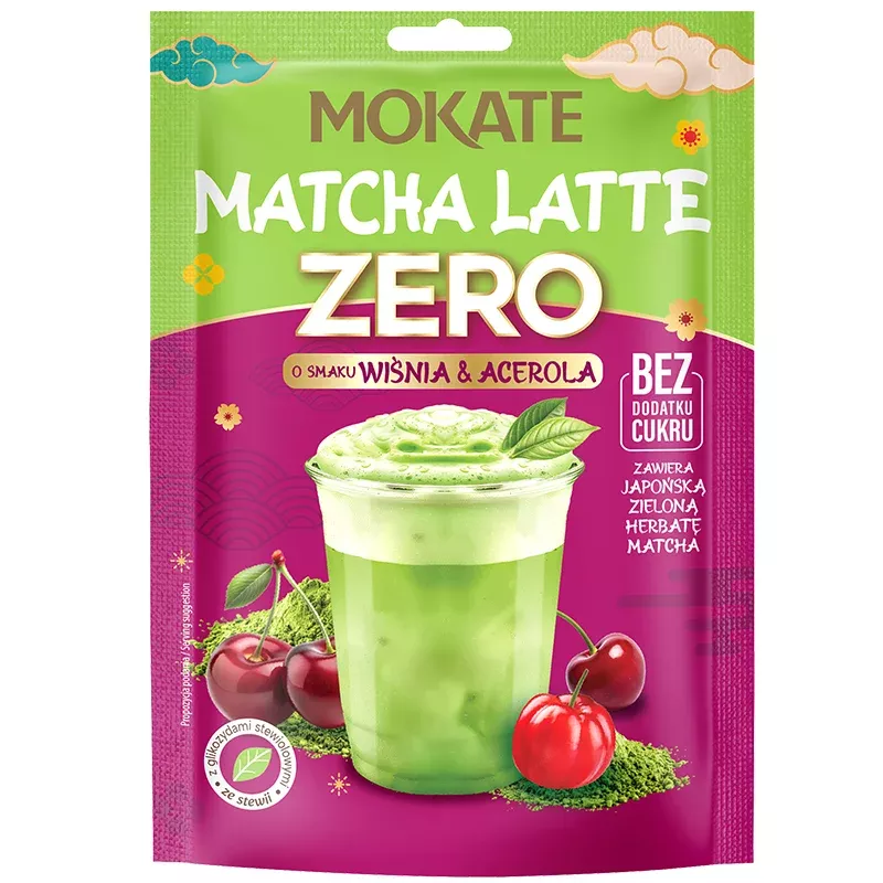 Mokate Matcha Latte ZERO Wiśnia & Acerola