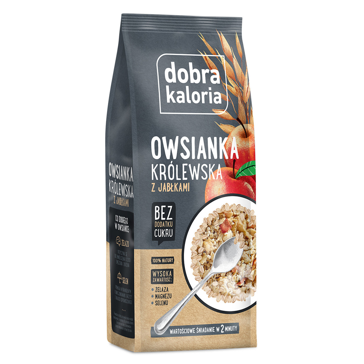 Owsianka królewska z jabłkami