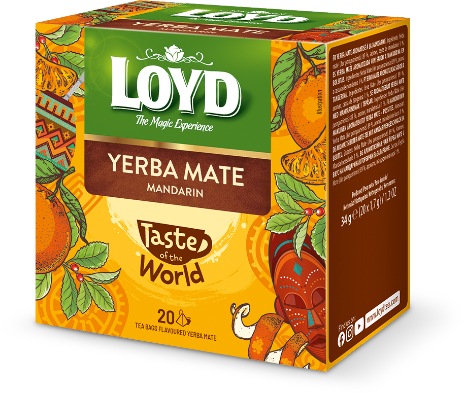Yerba Mate Loyd Taste of The World o smaku mandarynki 20 torebek