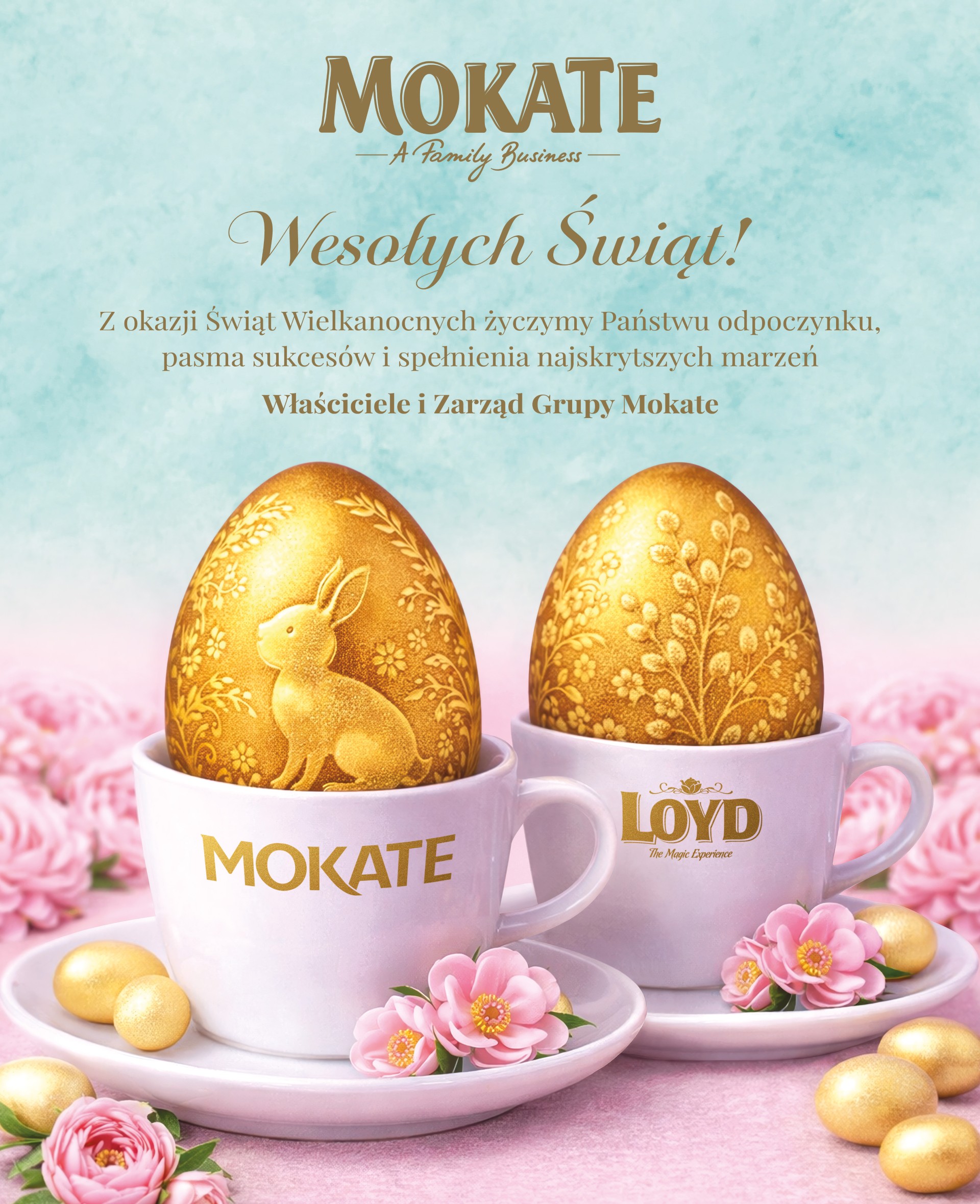 Zdrowych, pogodnych Świąt Wielkanocnych od MOKATE