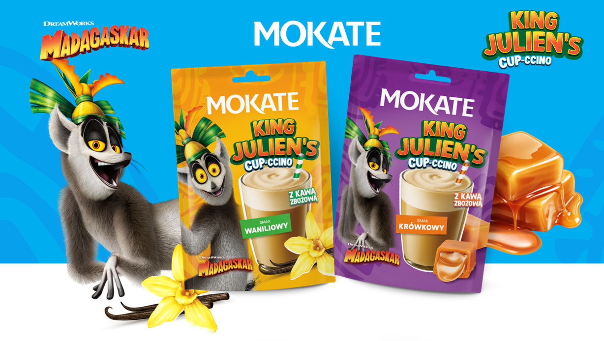 MOKATE King Julien’s Cup-ccino – nowość w portfolio  